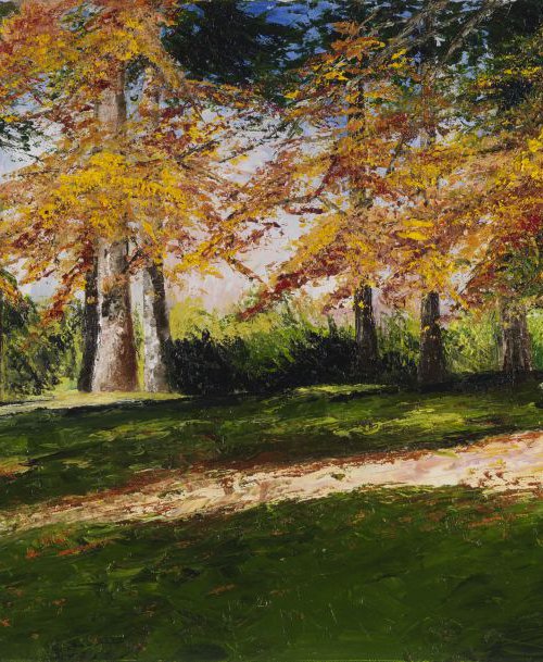 Stratford Park Large Trees by Christine Gaut