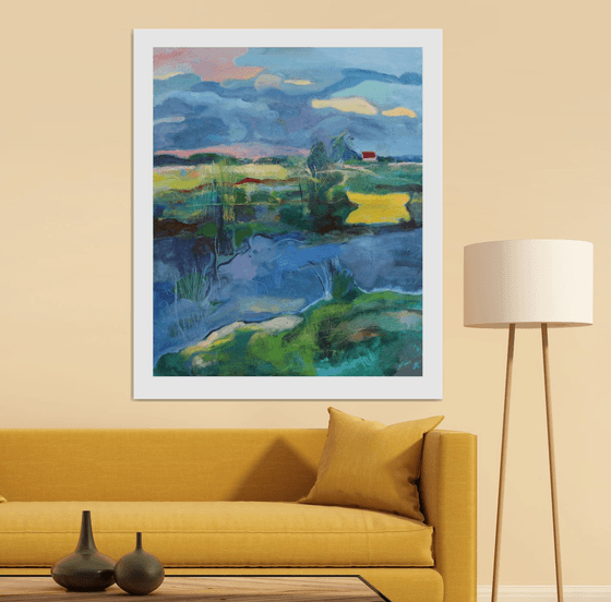 Landscape with a Yellow Boat