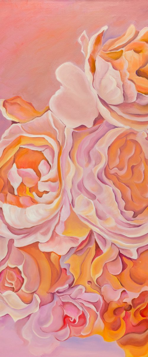 Orange Purple Bouquet by Olga Volna