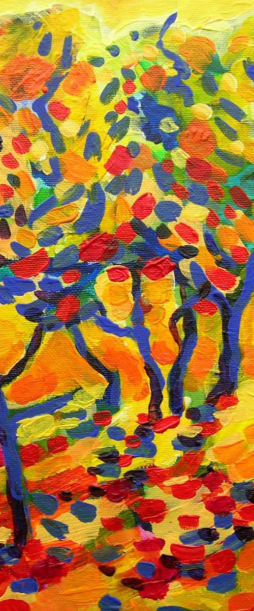 Yellow orchard by Maja Grecic