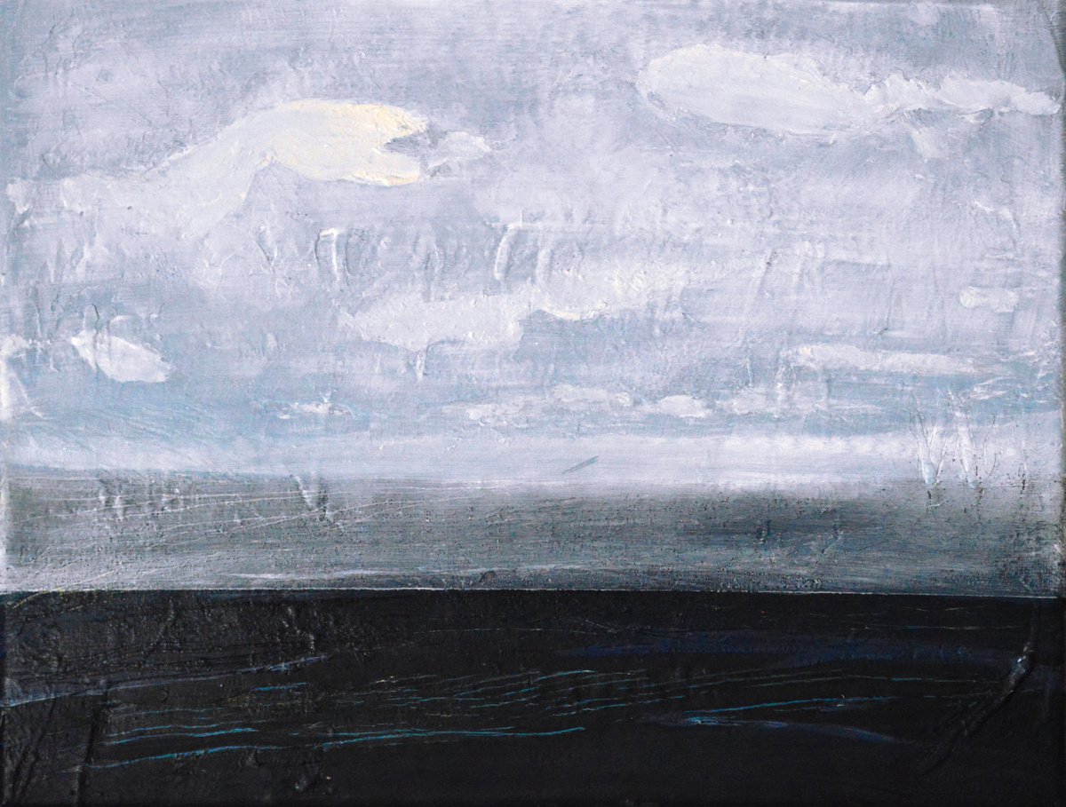 Expressive Landscape Oil Painting By Cristian Valentich, 14 X 11, Visceral, Original Artwork