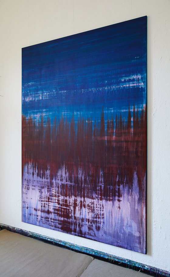 Blue Dark Red Lavender