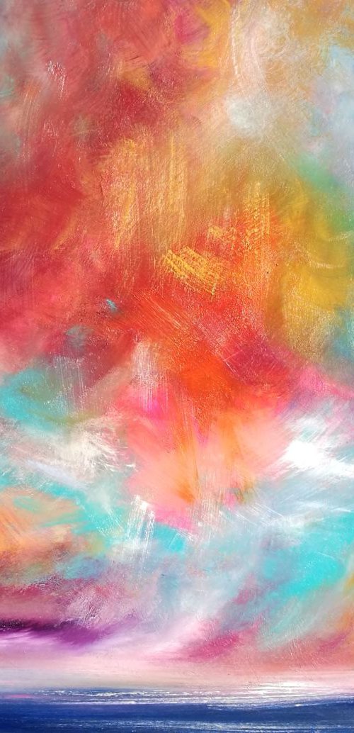 Festival of Colour WOW, SUMPTUOUS SEASCAPE, BESTSELLER - Modern Art Office Decor Home by Mel Graham