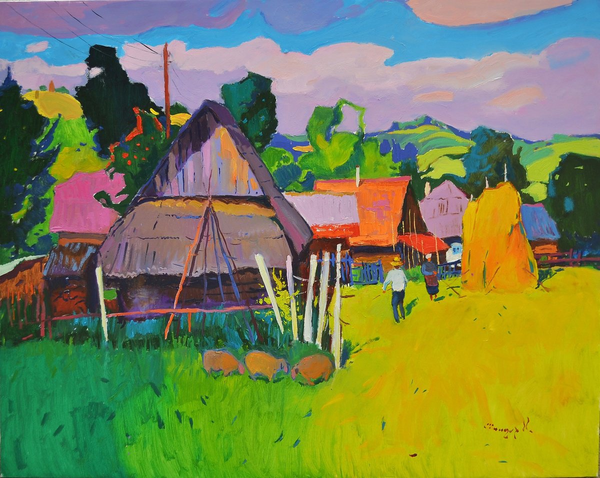 Last Mowing By Alexander Shandor, 47 X 37, Artwork For Sale On Artfinder