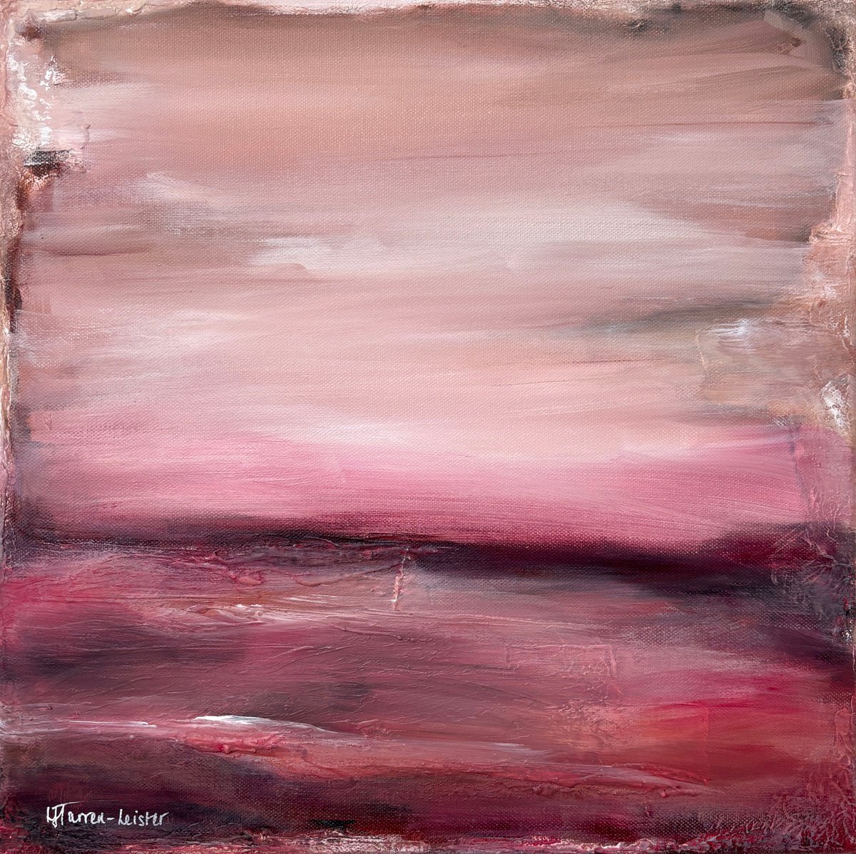 Red Sky At Night By Lyndsay Tarren-Leister, 16 X 16, Artwork For Sale On Artfinder