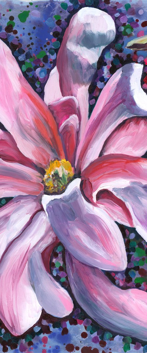 Pink Magnolia Blossom by Christina M Plichta
