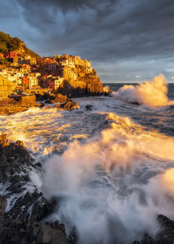 GIANT WAVES - Photographic Print on 10mm Rigid Support