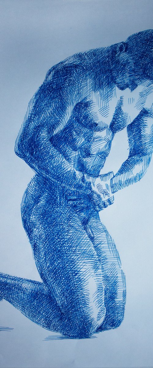 Nude on the knees by Kateryna Bortsova