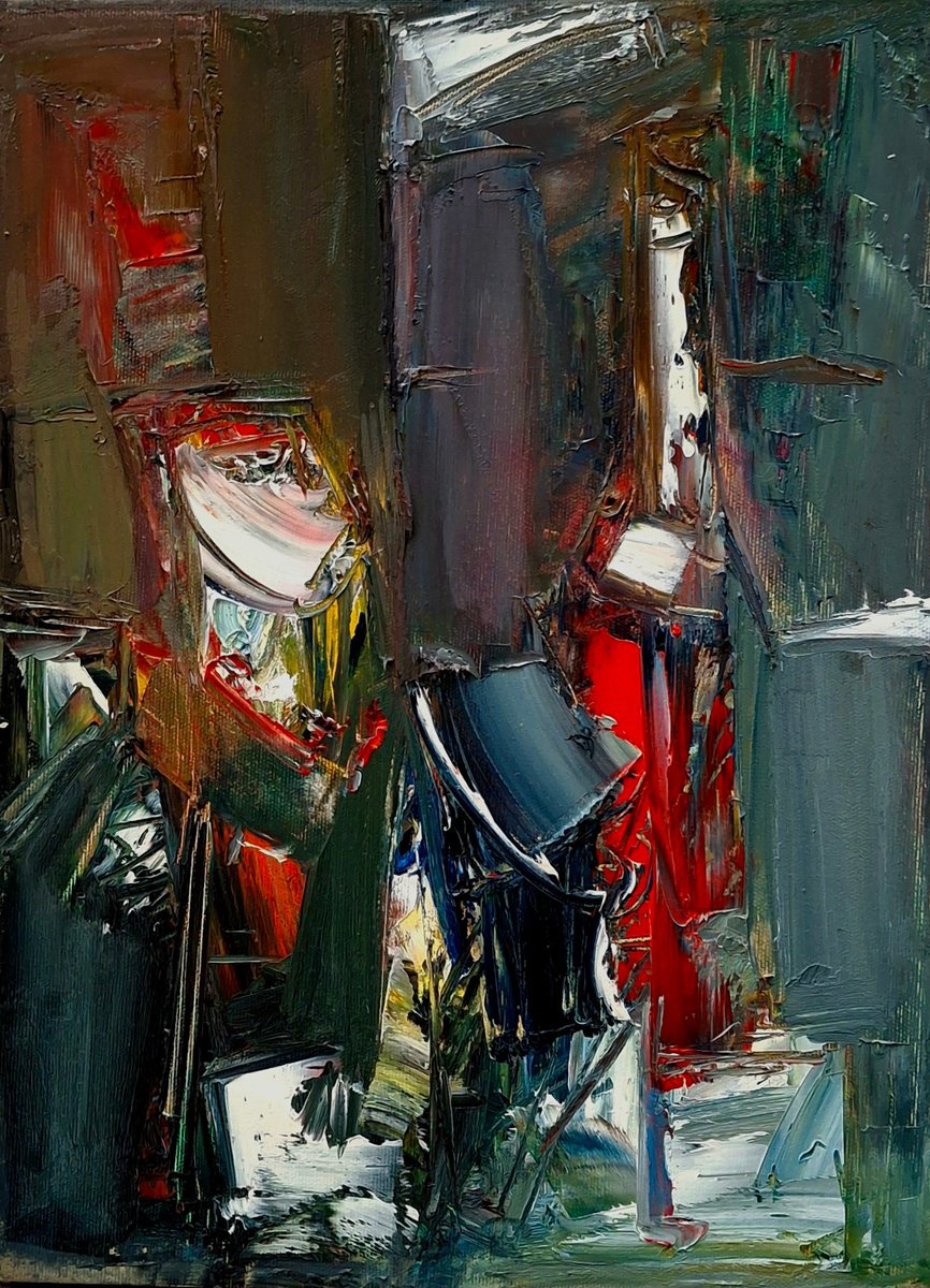 Red Among Shadows By Matevos Sargsyan, 12 X 16, Artwork For Sale On Artfinder