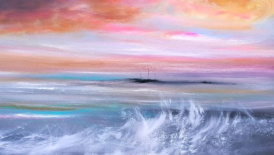 Seascape, "The Calm After the Storm" - Large Original Seascape Painting