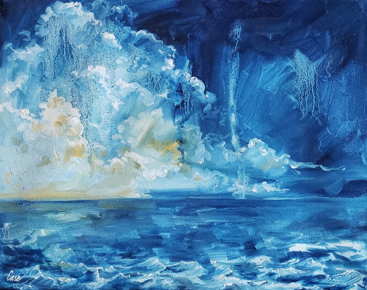 Hope at Dawn - Seascape - Abstract - Clouds by Katrina Case