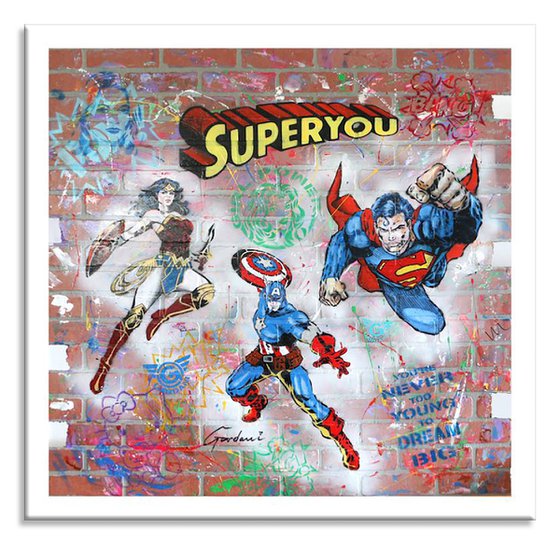 Super You - Original Brick Wall Panel