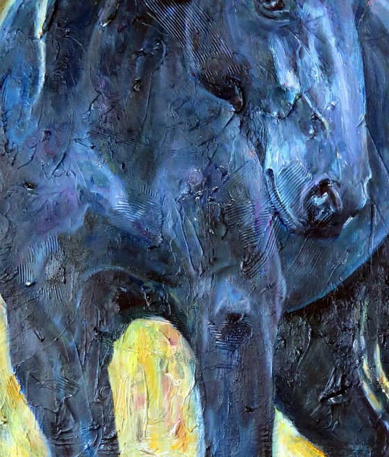 Blue Horse, Animal, Contemporary Art,2019