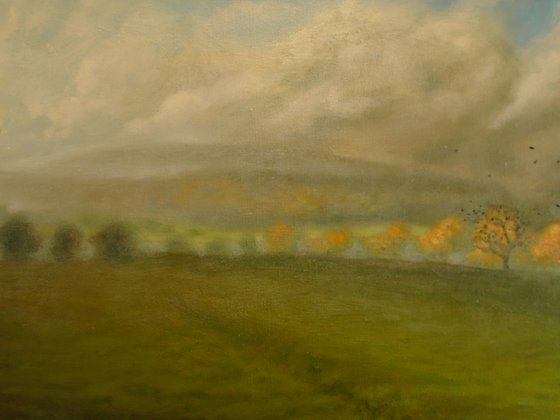 Teesdale Autumn with crows
