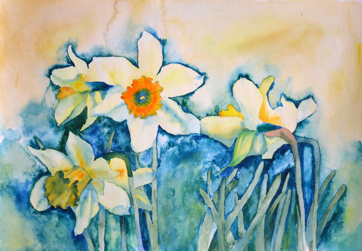 Daffodils 1 by Anna Masiul-Gozdecka