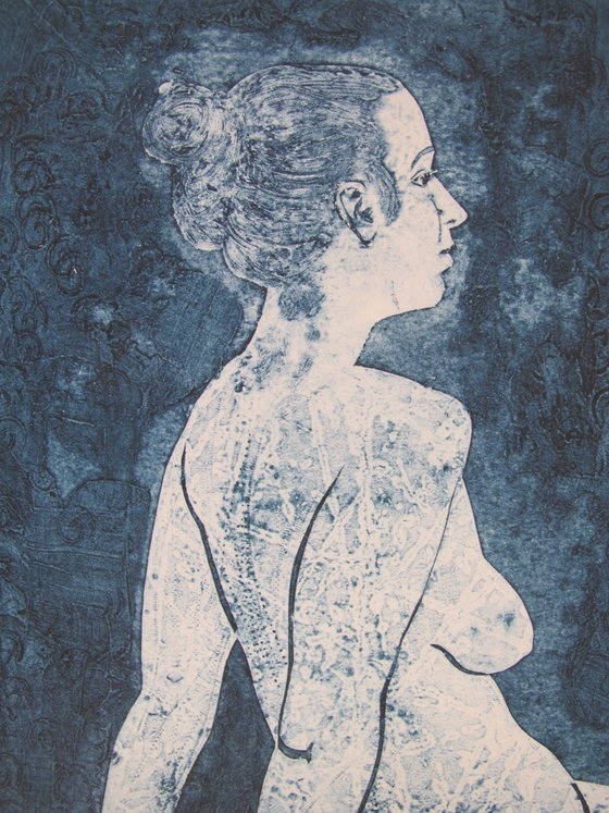 Seated female nude