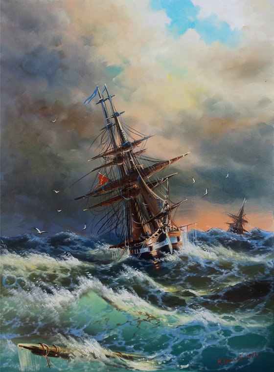Restless sea