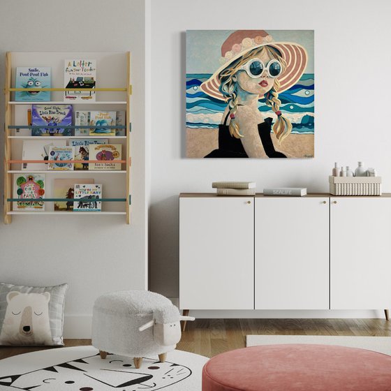 “GIRL WITH SUNGLASSES”