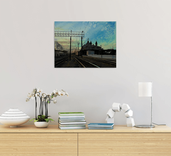 Summer Sunrise sky City scape