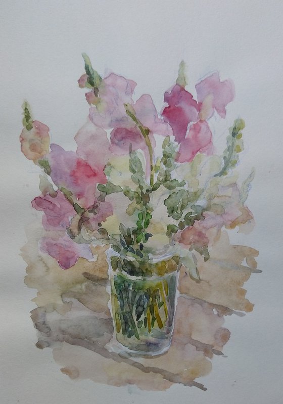 Bouquet of summer. Original watercolour painting.