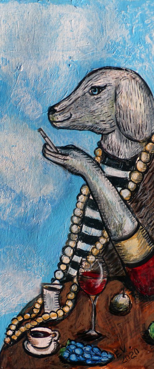 Aristocratic Dog Portrait#2 by Elizabeth Vlasova