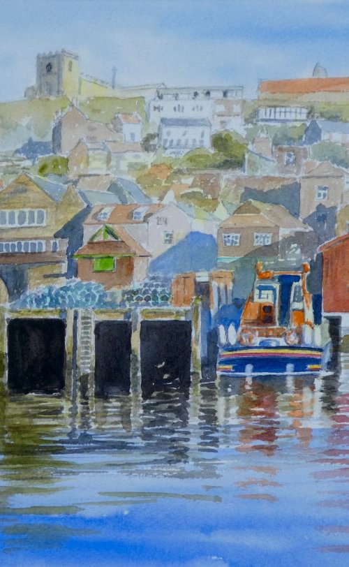 Whitby Harbour Lifeboat by Colin Wadsworth