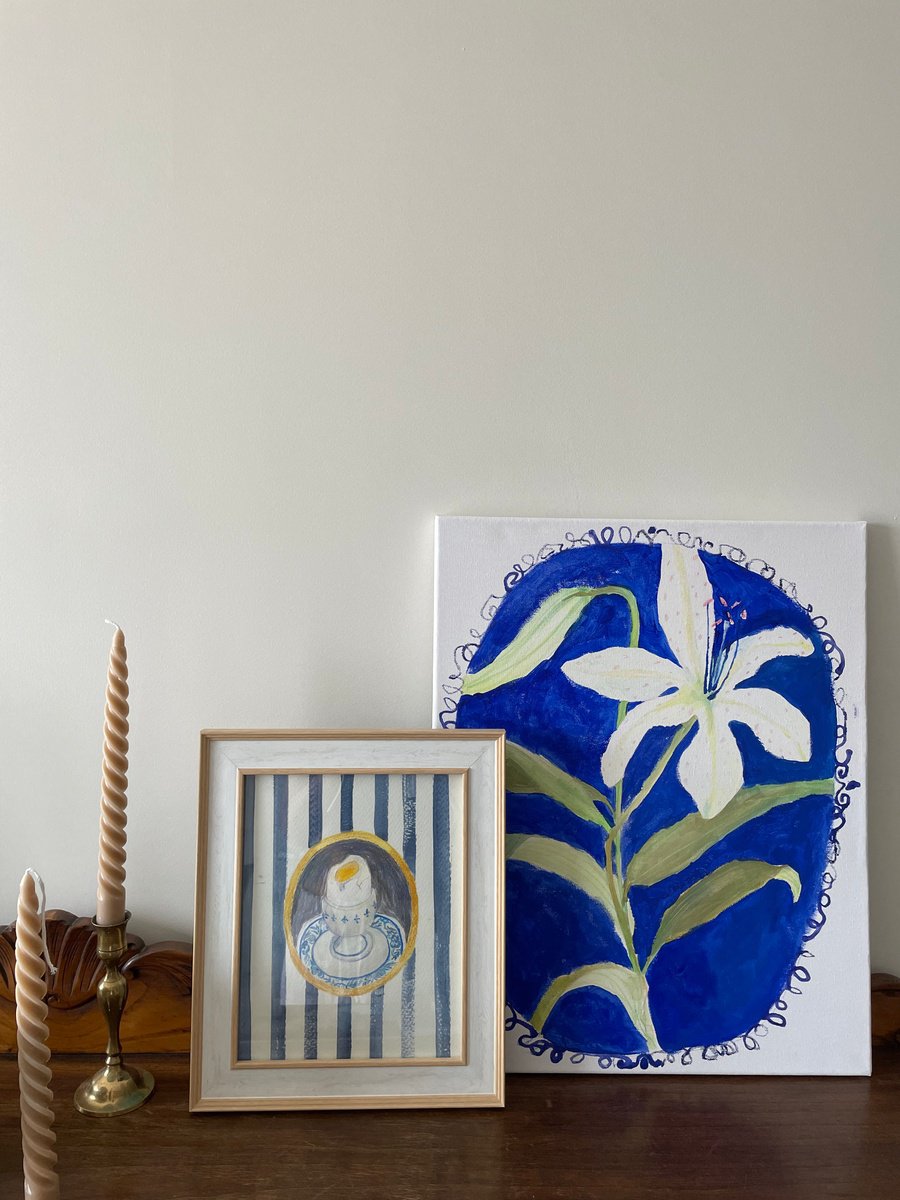 Impressionistic Still Life Painting By Anastasia Mazur-Skrobova, 8 X 10, Breakfast, Original Artwork