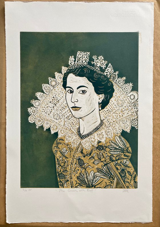 The Queen with Ruff (Yellow Ochre)