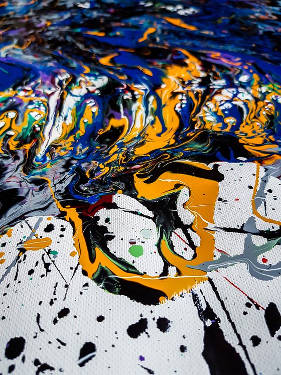 - Reversion - Style of JACKSON POLLOCK. Abstract Expressionism Painting.