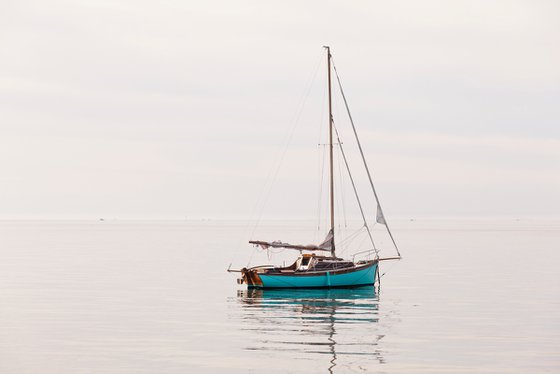 Sailboat in the morning - horizontal