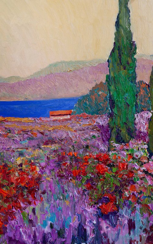 Roses, Lavender and the Ocean by Suren Nersisyan