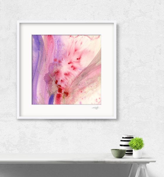 Soul's Bloom 12 - Spiritual Abstract Floral Painting by Kathy Morton Stanion