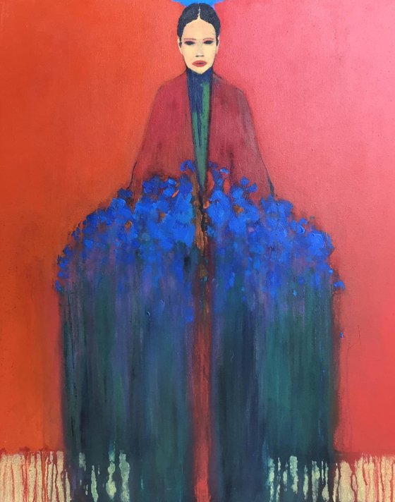 The Girl with Bouquet