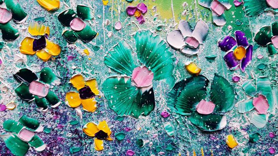 "Mystic Jade Flowers in Love"
