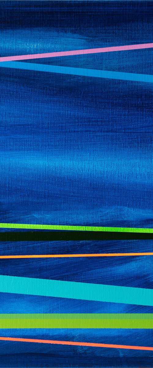 Abstract Spectrum in Blue 2 (AV Art) by Joseph Villanueva
