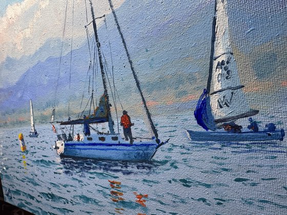 Seascape with Sailboats 53