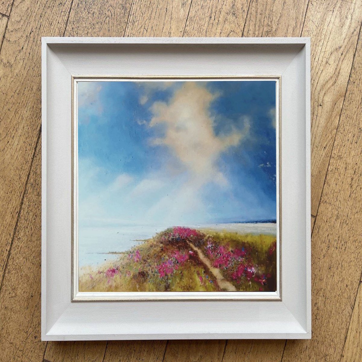 Photorealistic Landscape Oil Painting By Olena Topliss, 16 X 16", Celebration Of Brightness, Original Artwork