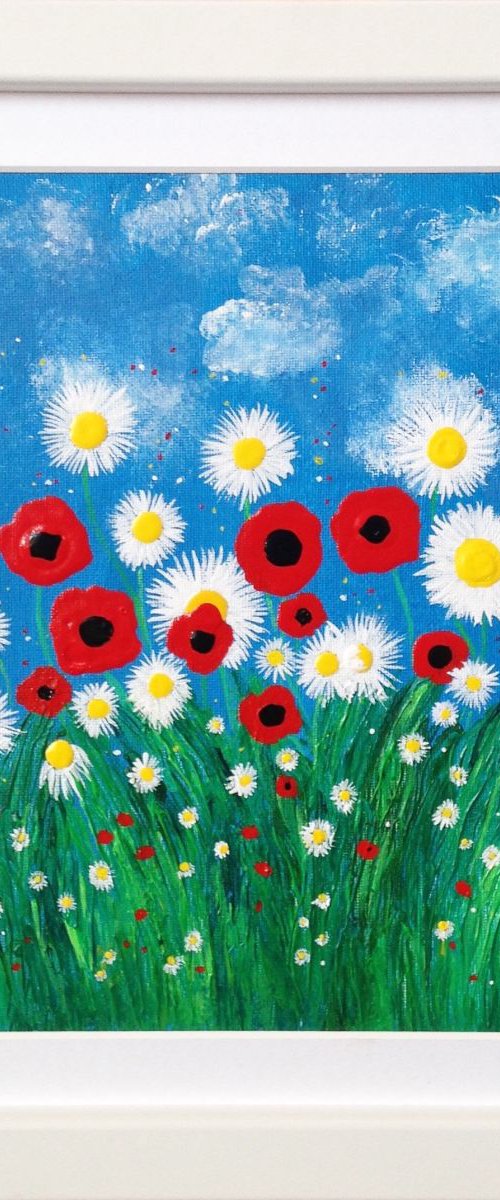 Poppies & Daisies by Miki Sexton