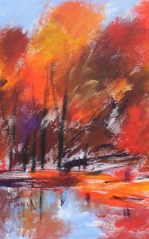 Tree Reflections 2 by Jan Rippingham
