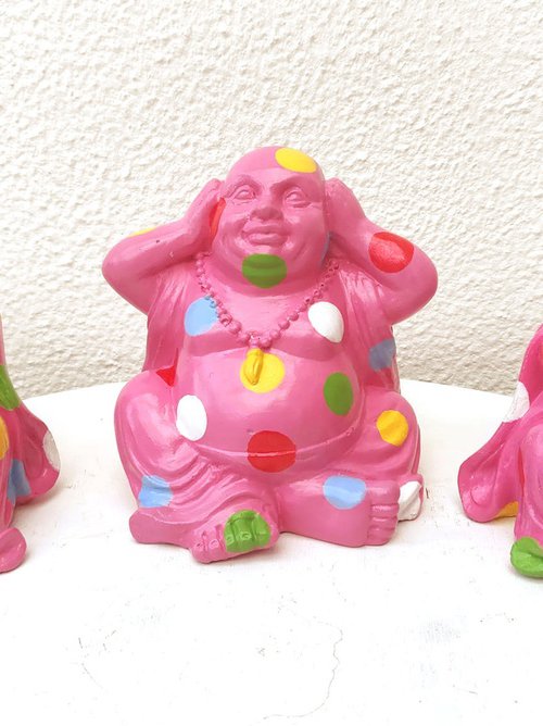 See no evil, hear no evil, speak no evil Buddah by Vio Valova