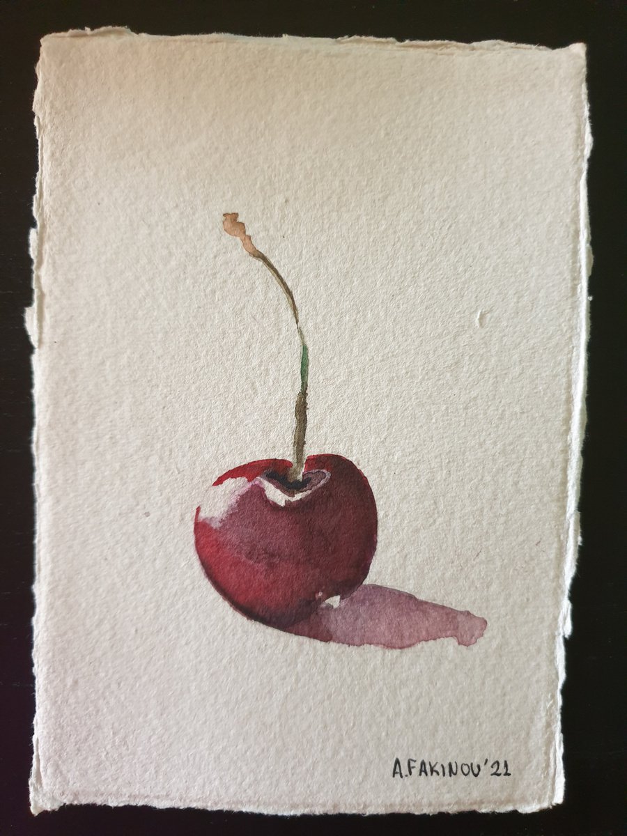 Cute little fresh cherry by Andriana Fakinou