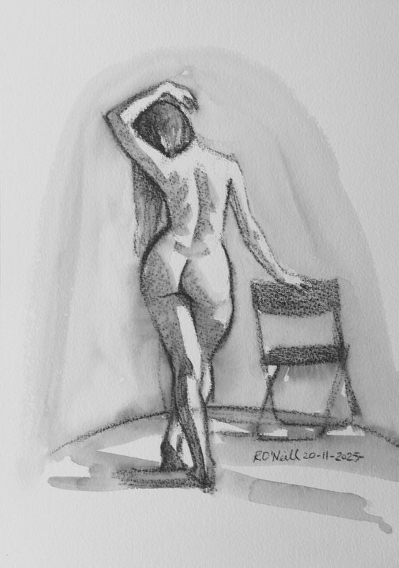 standing female nude