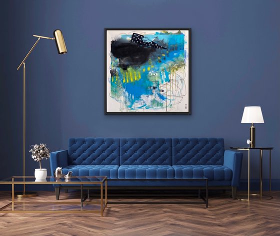 Feels Like Home - Colorful and Whimsical Abstract Expressionism