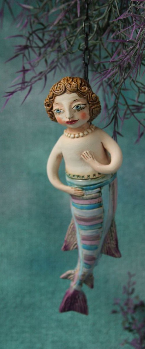 Little Mermaid, hanging sculpture. by Elya Yalonetski