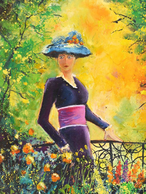 Walking in the garden