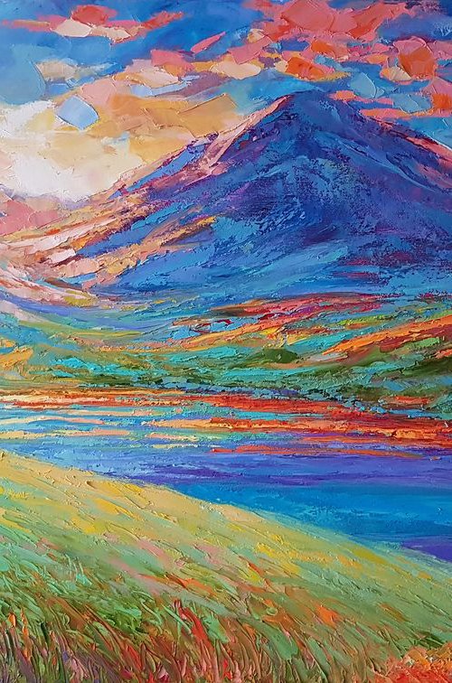 In the mountains by Mary Voloshyna