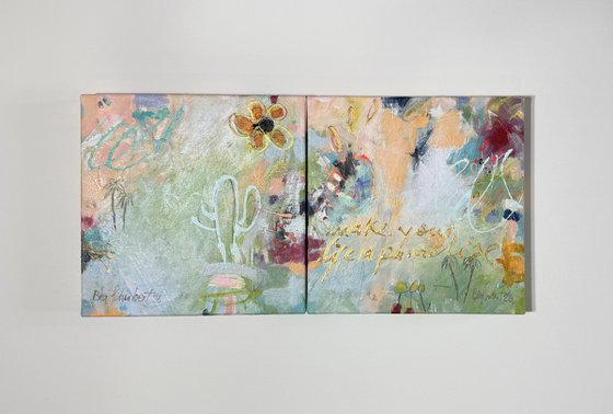 Make your life a paradise No.4 (diptychon)