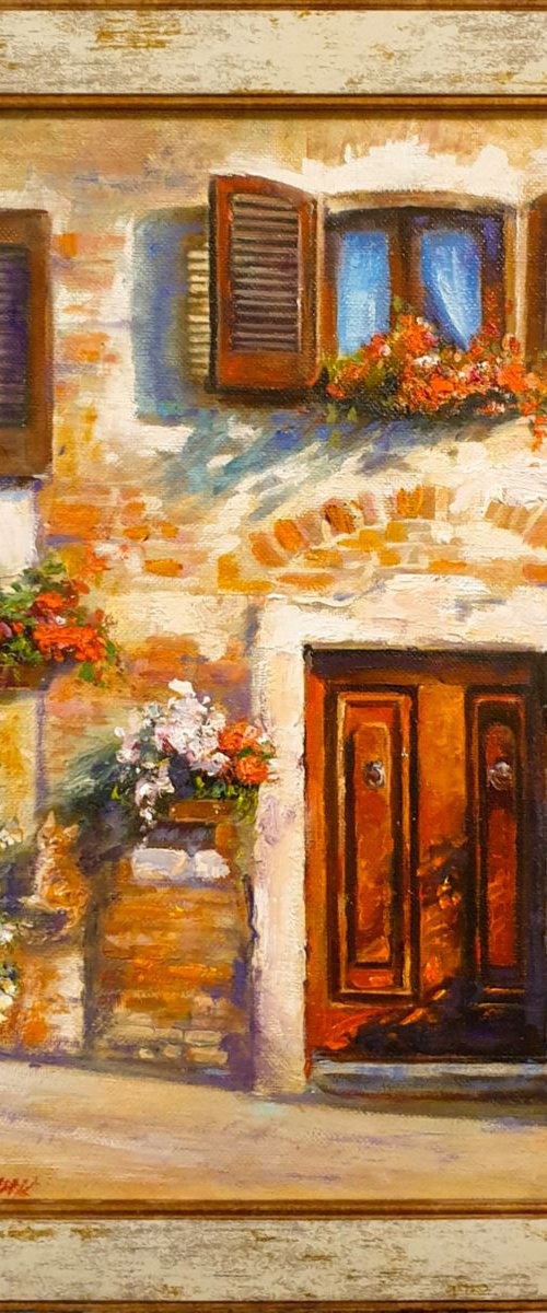 Blue curtains by Anna Bessonova (Kotelnik)