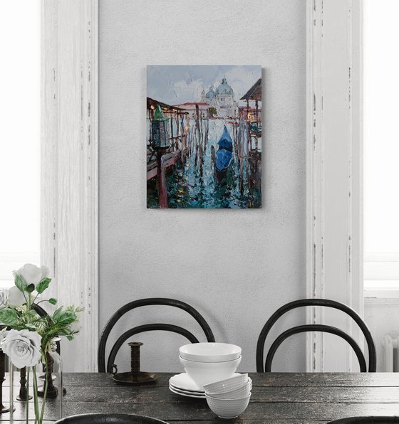 Gondola in Venice painting