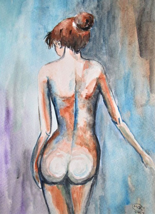 Nude standing by MARJANSART